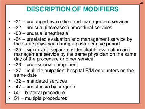 Valid procedure codes and modifiers are required on all claims for outpatient mental. . 90791 cpt code modifier